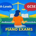A-Levels and GCSE piano exam preparation illustration for students in Marbella